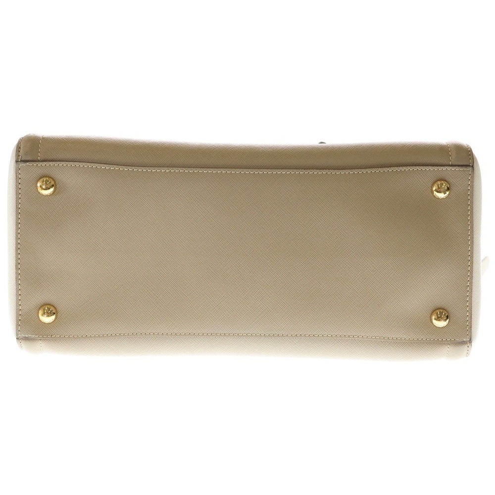 PRADA Galleria Bag Handbag Shoulder Beige Ivory White Leather - Picture 6 of 7